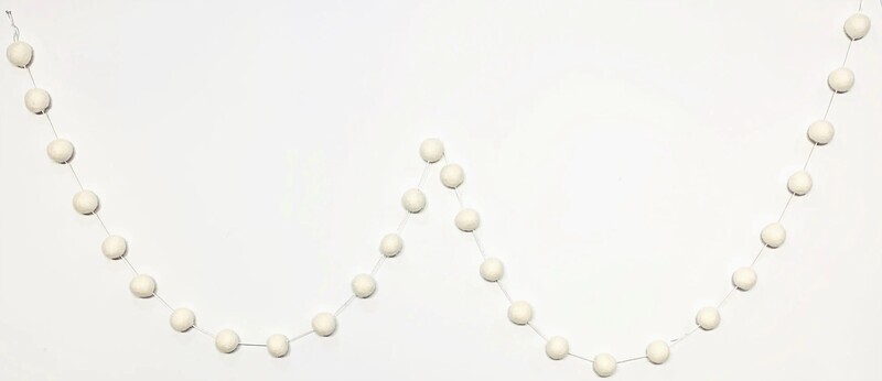 Pom Pom Garland Cream Small
