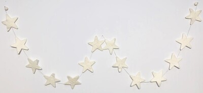 Felt Garland Cream Star