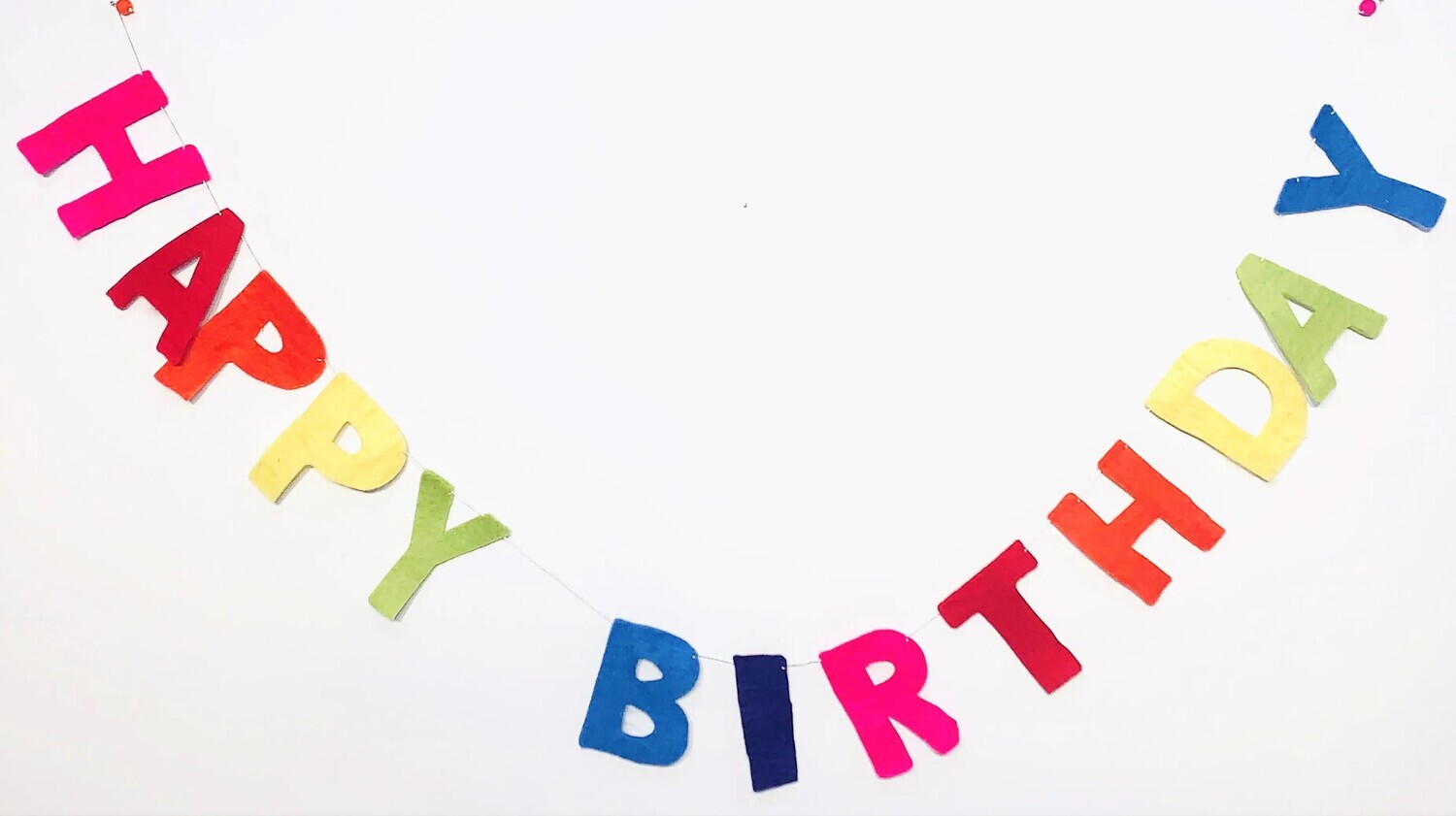 Eco-Friendly Lokta Felt Birthday Banner