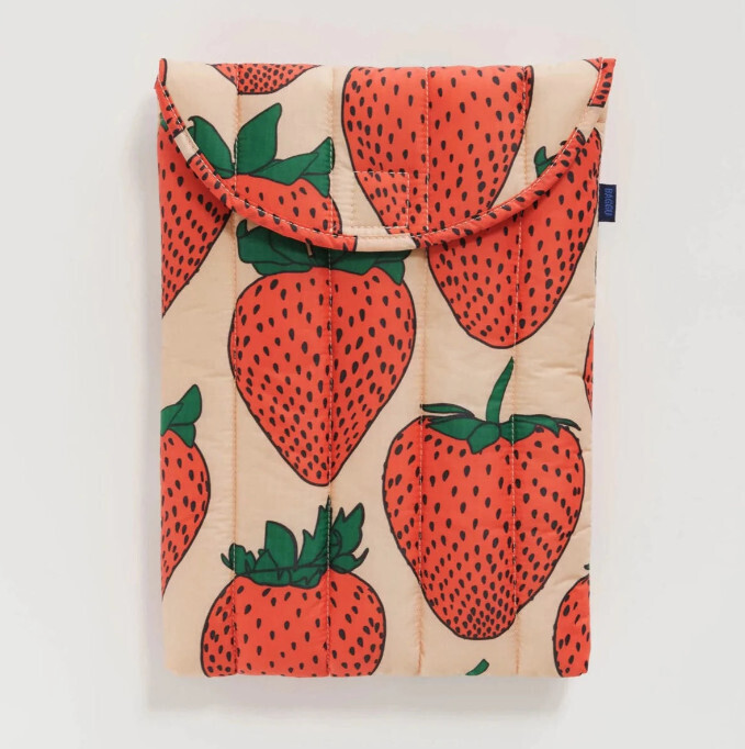 Puffy Laptop Sleeve 13”/14” Strawberry