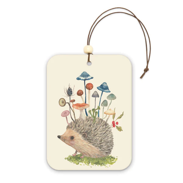 Car Air Freshener Pack of 2 Hedgehog with Mushroom