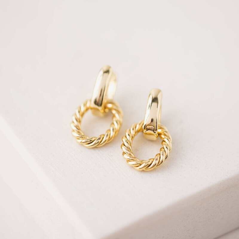 Blanche Click Hoop Earrings