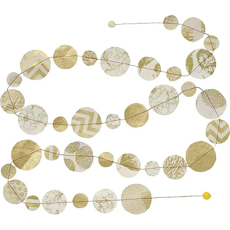 Paper Garland Metallic Circles