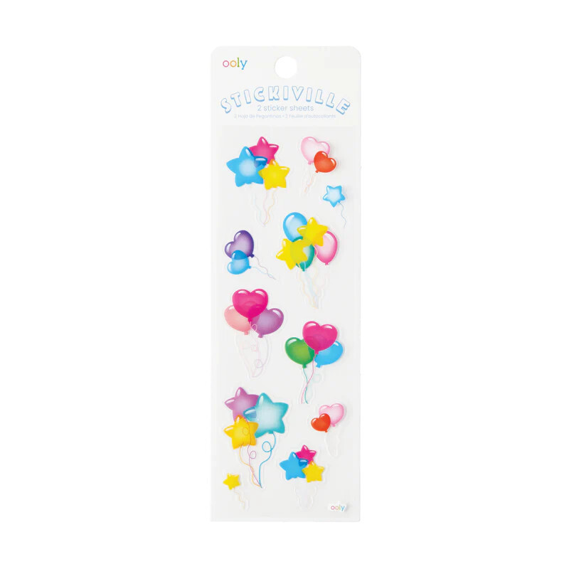 Stickiville Shaped  Balloons Stickers