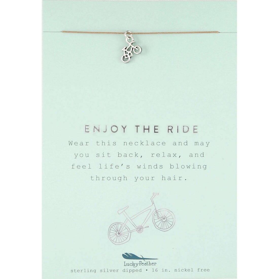 New Moon Silver Charm Necklace Enjoy The Ride