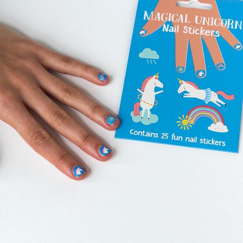Nail Stickers Pack of 25 Magical Unicorn