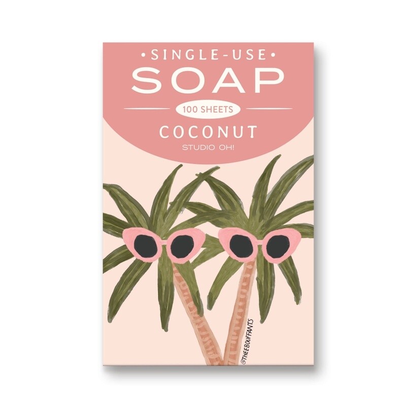 Single Use Soap Sheets Sunny Palms Coconut