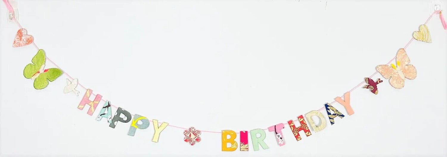 Paper Garland Multi Happy Birthday
