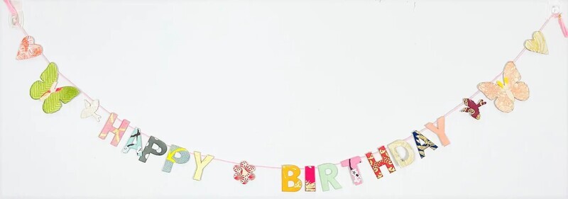 Paper Garland Multi Happy Birthday