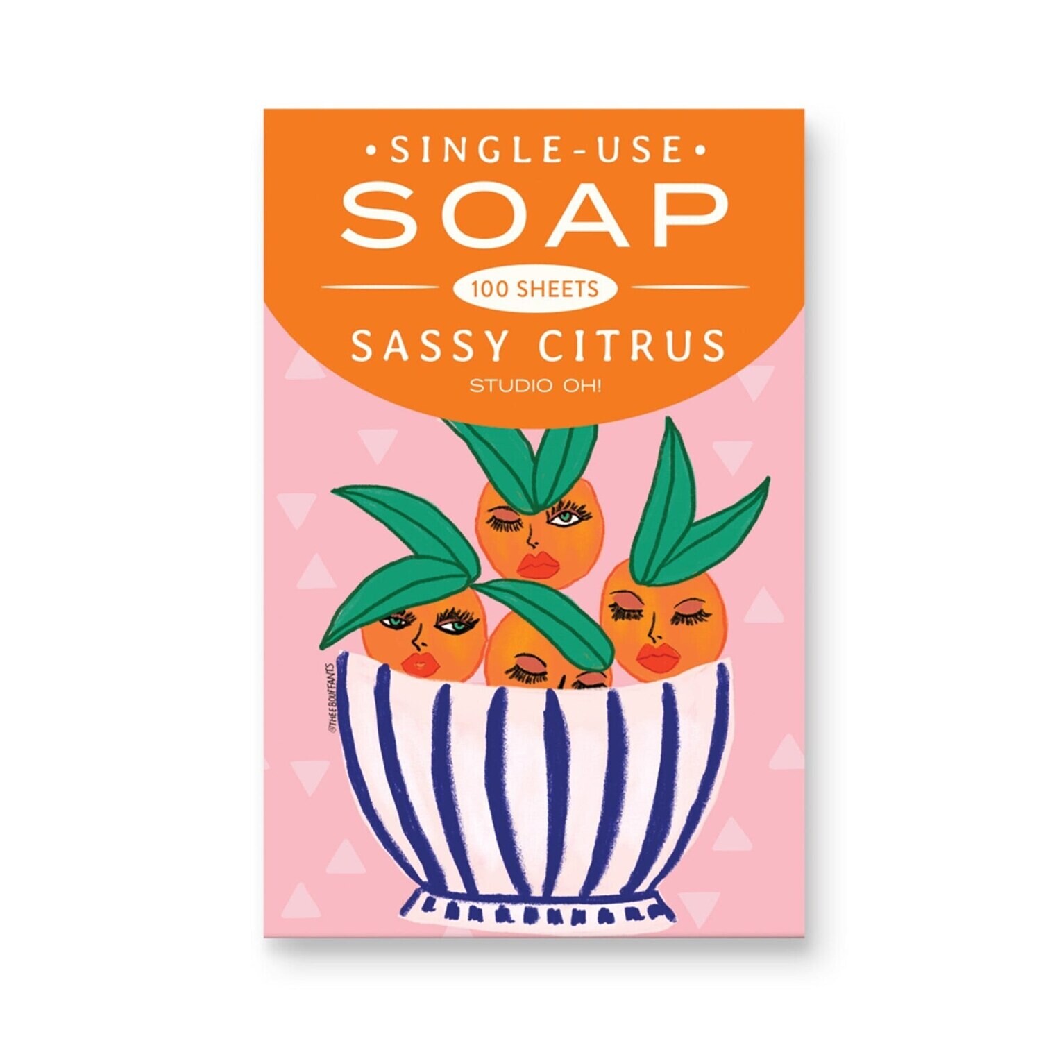 Single Use Soap Sheets Sassy Citrus Orange
