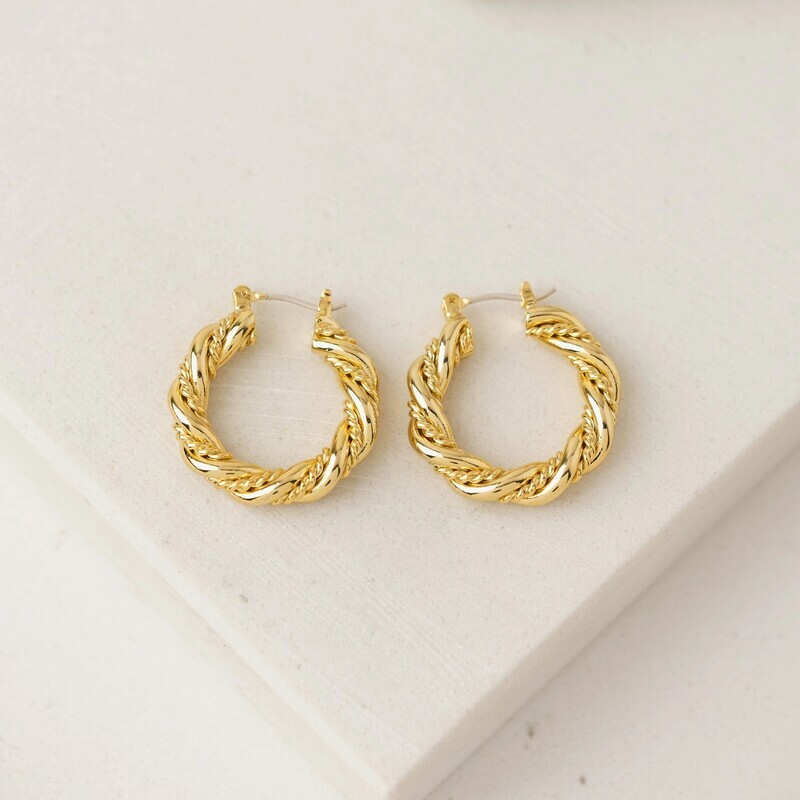 Jessie Hoop Earrings Gold