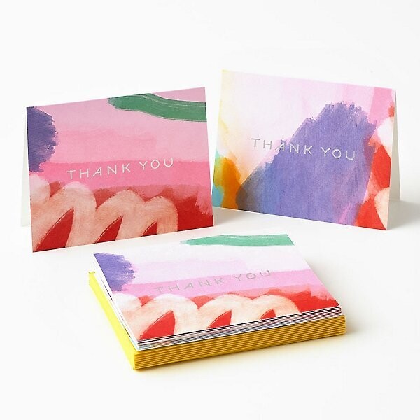 Boxed Set Abstract Assorted Thank You Card