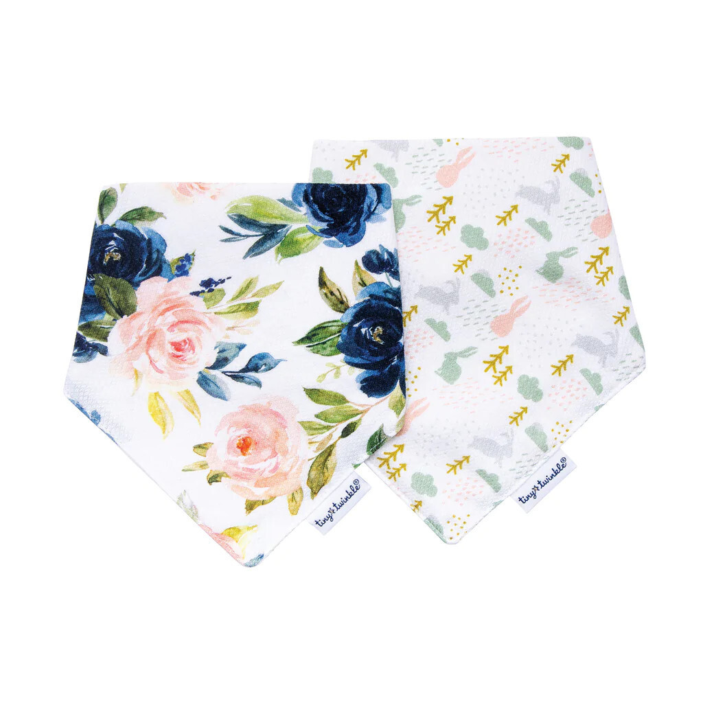 Kaffle Bandana Bib 2 Pack Blush Set