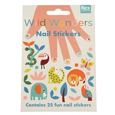 Nail Stickers Pack of 25 Wild Wonders