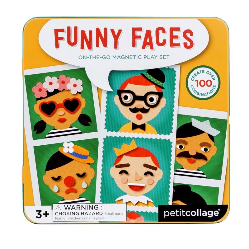 Magnetic Play Set Funny Faces
