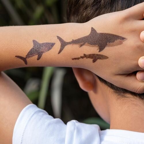 Temporary Tattoos Sharks