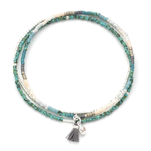 Chromacolour Miyuki Bracelet Trio Turquoise Multi Silver