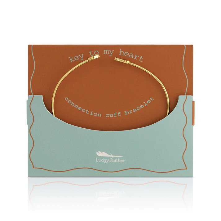 Connection Cuff Bracelet Key To My Heart Lock &amp; Key
