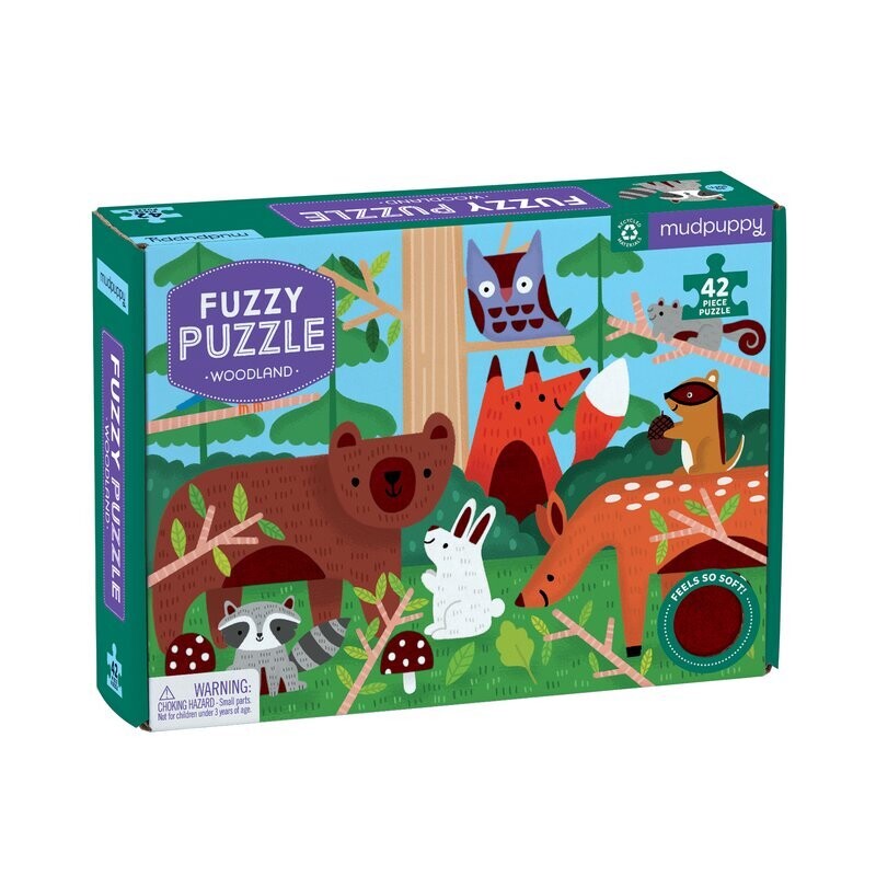 42 Piece Puzzle Fuzzy Woodland
