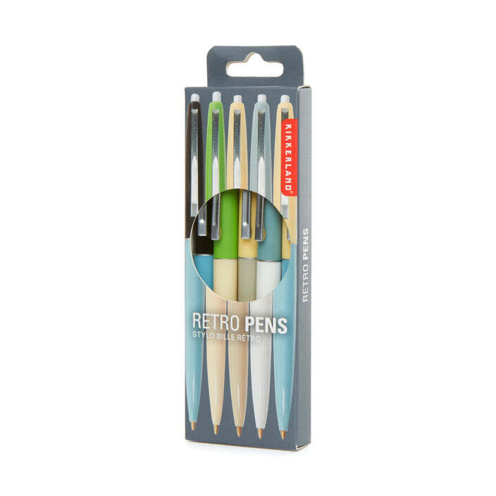 Retro Pens Set of 5
