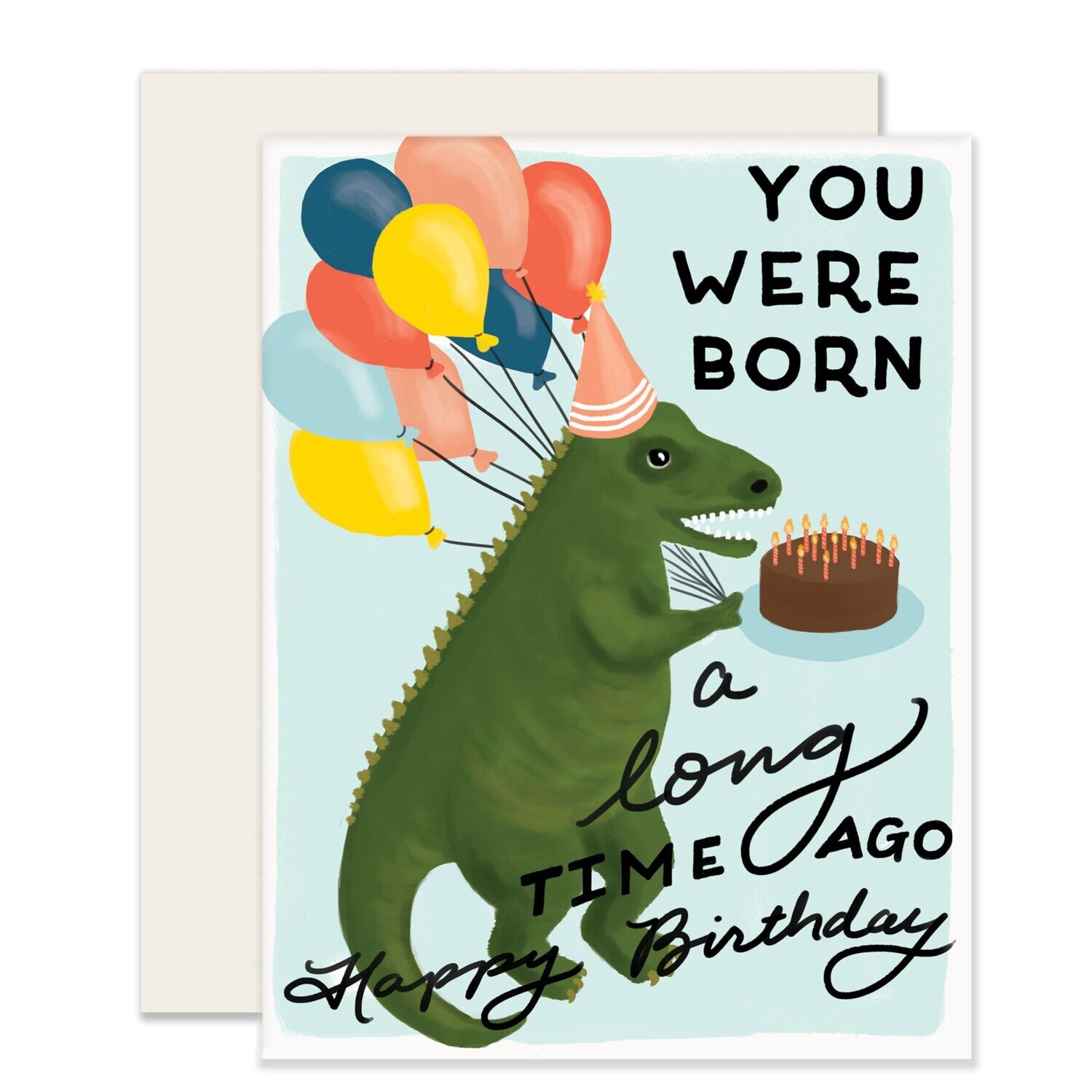 Dino Birthday Born A Long Time Ago