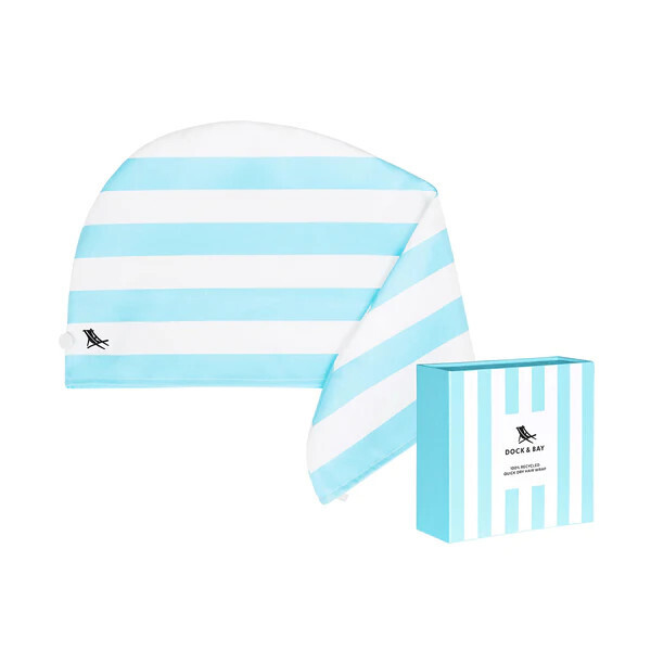 Quick Dry Hair Wrap Tulum Blue