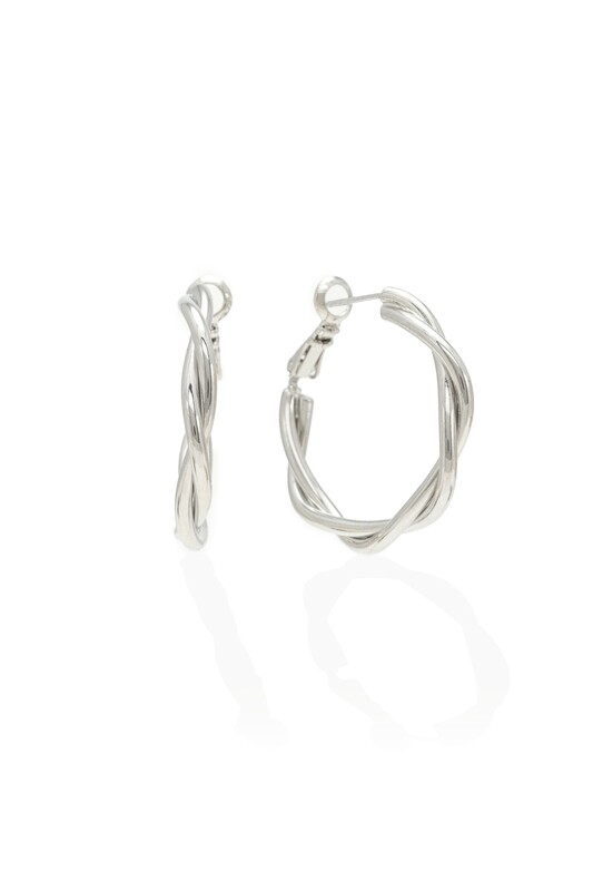 Rory Hoop Earrings Silver