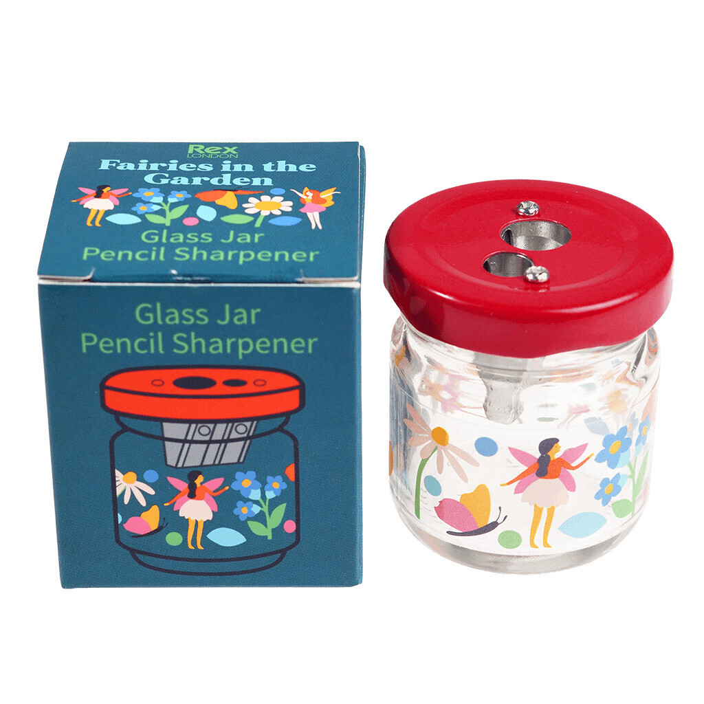 Glass Jar Pencil Sharpener Fairies In The Garden