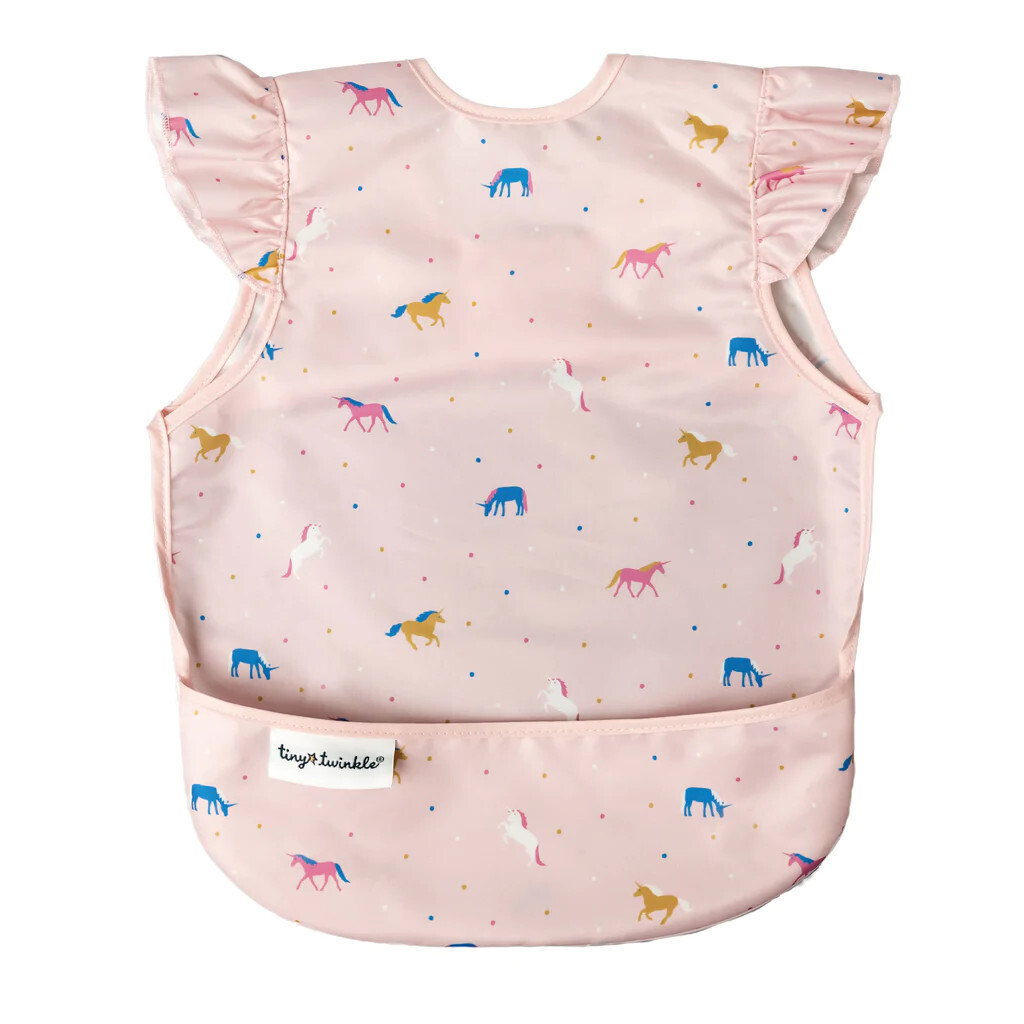 Mess-Proof Apron Bib Unicorn Confetti