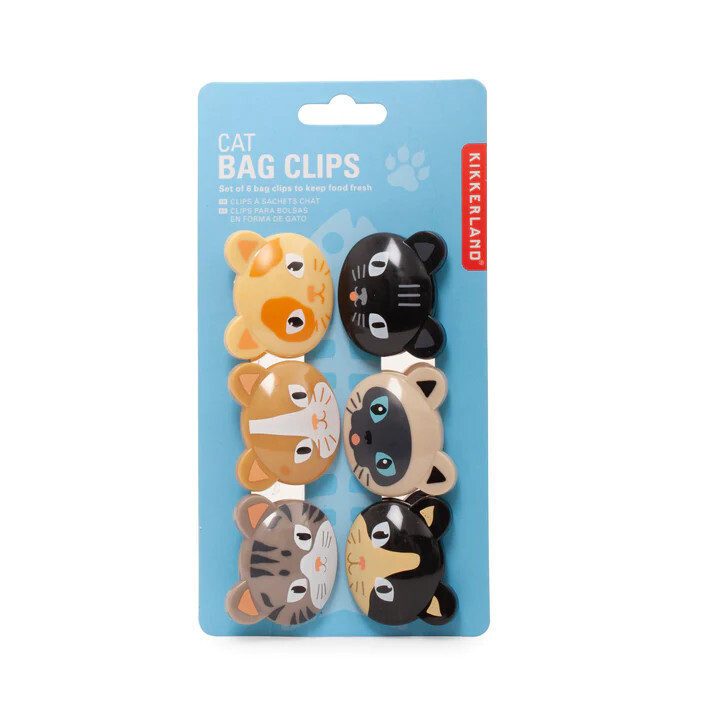 Cat Bag Clips Set of 6