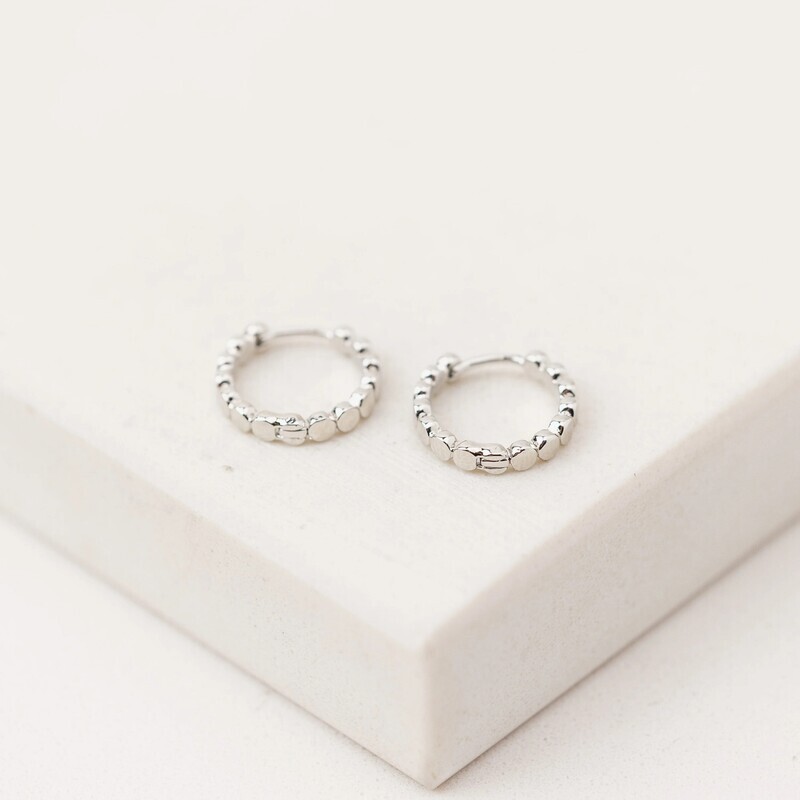 Cleo Hoop Earrings Silver