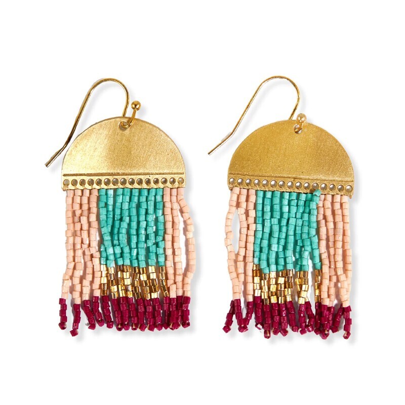 Birdie Abstract Earrings Light Pink