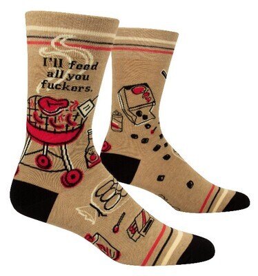 Men's Crew Socks I'll Feed All You Fuckers