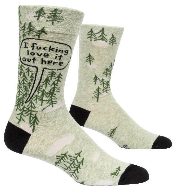 Men&#39;s Crew Socks I Fucking Love It Out Here