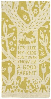 Dishtowel Woven Good Parent