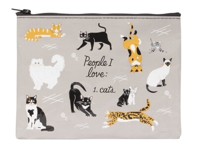 Zipper Pouch People I Love: Cats