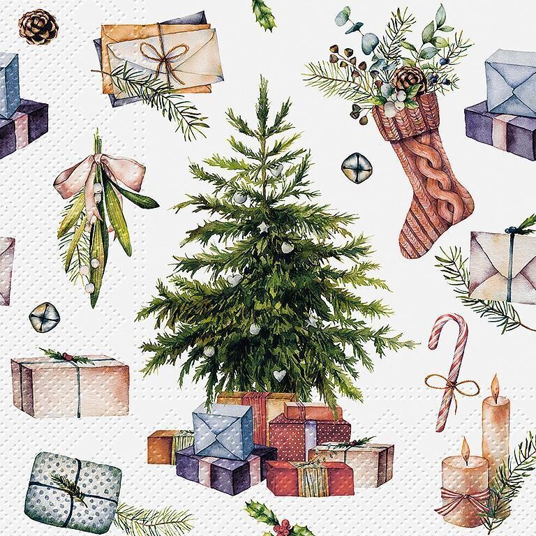 Napkins Pack of 20 Large Christmas at Home