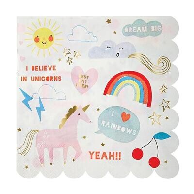 Napkins I Believe In Unicorns Large