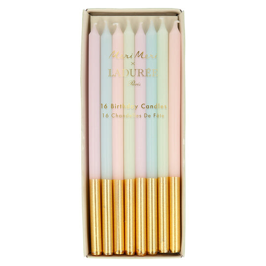 Candles Ladurée Paris Gold Leaf Set of 16