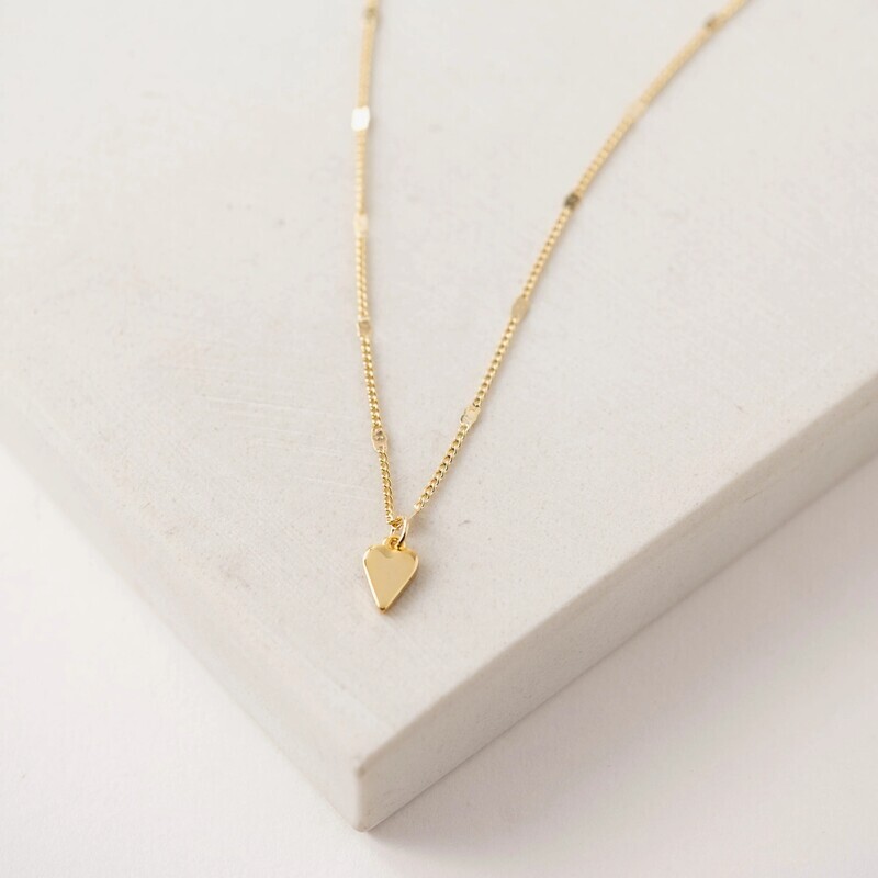 Everly Heart Necklace Gold