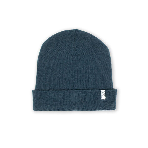 Cuffed Wool Beanie Dark Teal