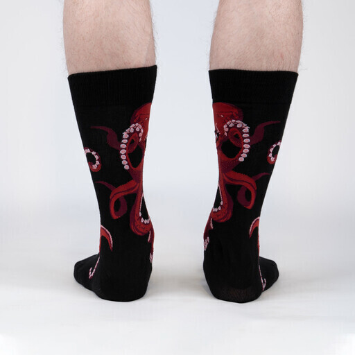Men's Crew Socks The Octive Reader Black