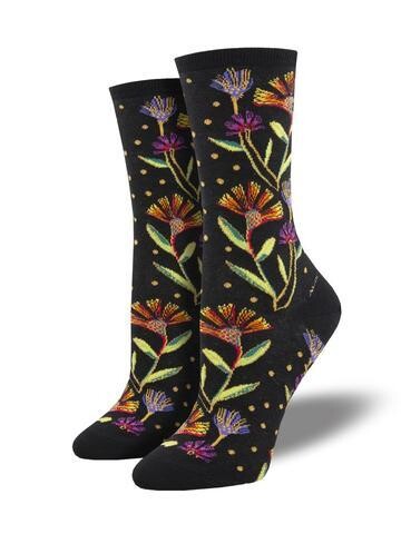 Women&#39;s Crew Wildflowers Black