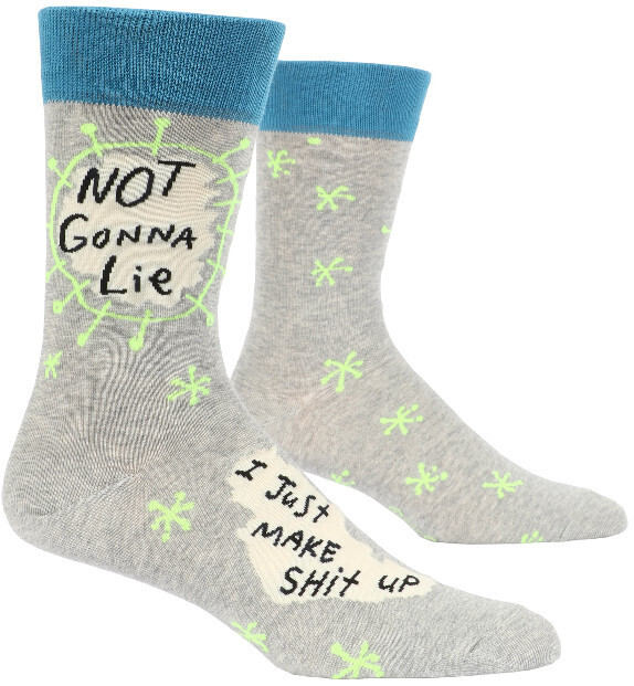 Men&#39;s Crew Socks Not Gonna Lie, I Just Make Shit Up