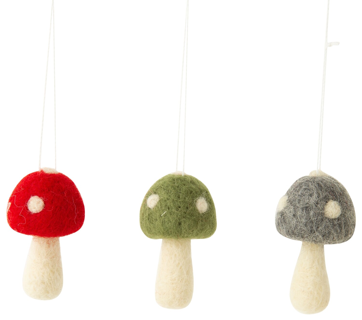 Felt Ornament Mini Mushrooms Assorted
