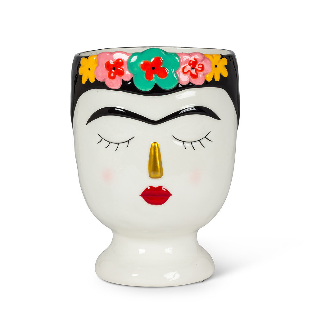 Vase Lady With Flowers Large
