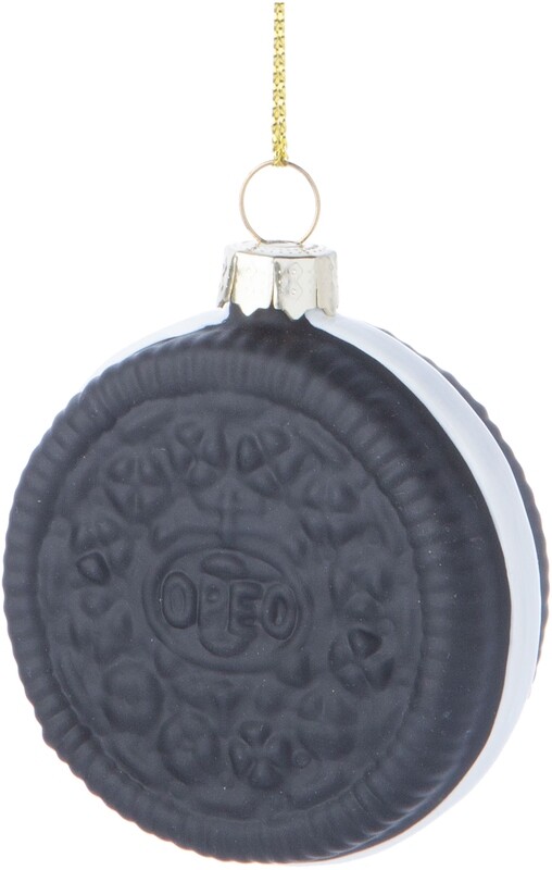 Glass Ornament Oreo Cookie