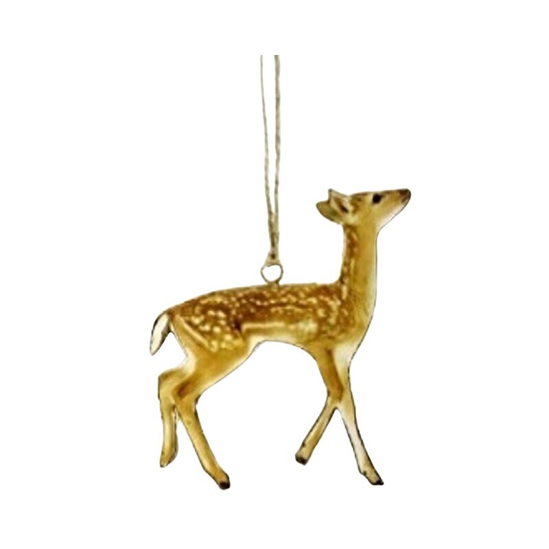 Metal Ornament Photographic Fawn
