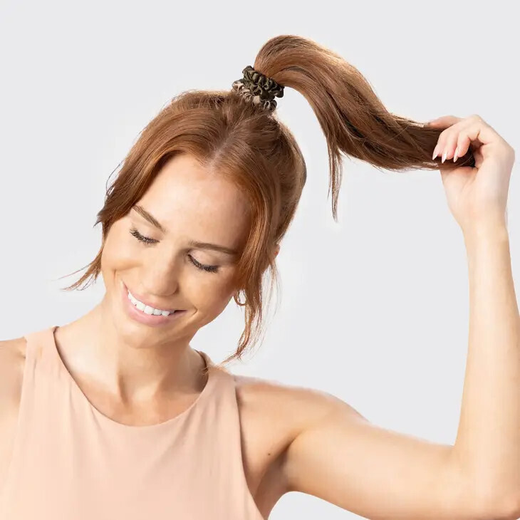 Ultra Petite Satin Scrunchies 6pc Set Eucalyptus