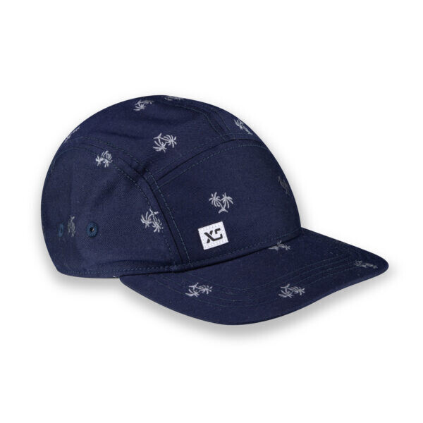 5-Panel Hat Navy Palm
